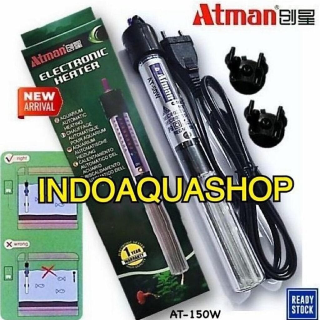 Atman Heater 150W Penghangat Air Aquarium Akuarium Electronic Heater