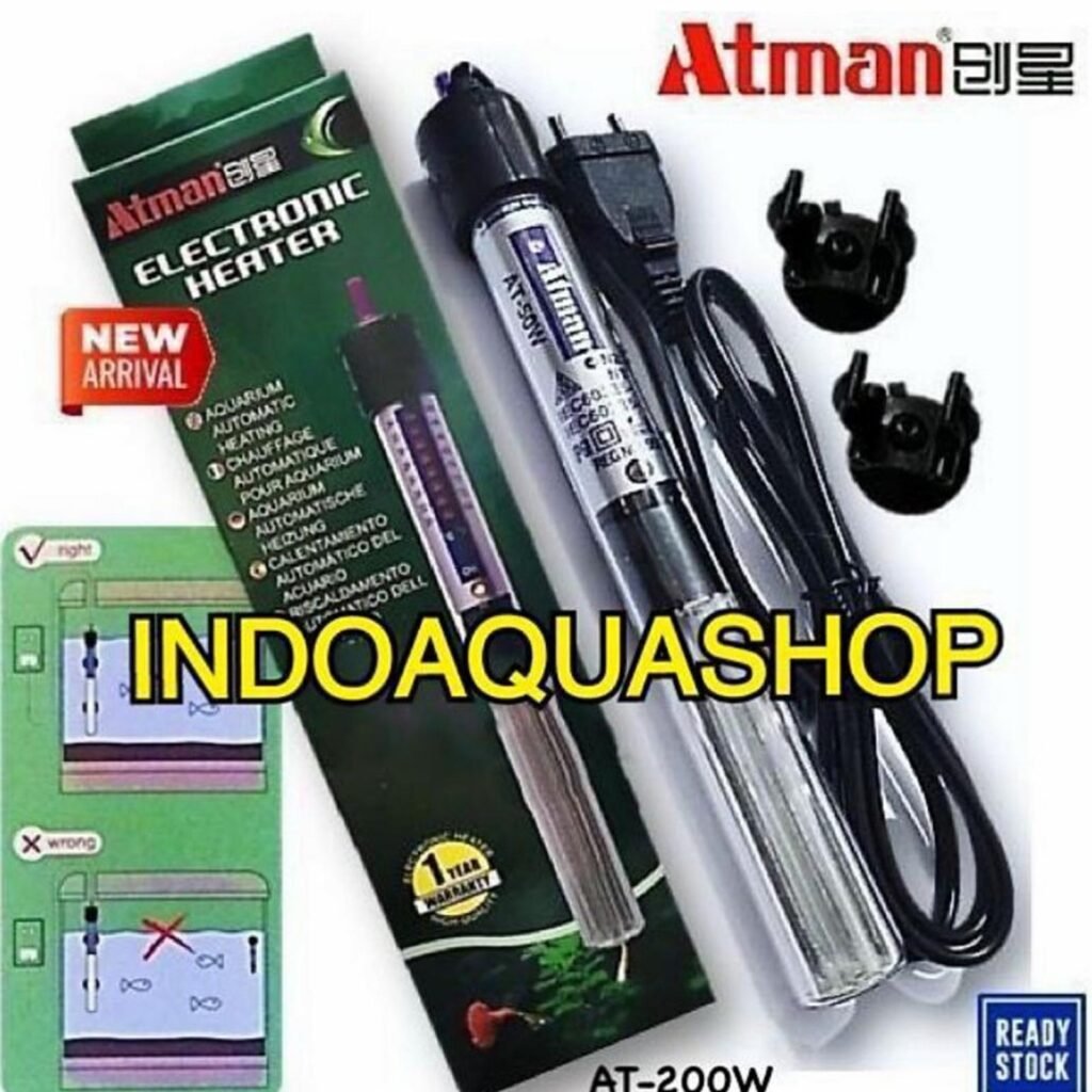 Atman Heater 200W Penghangat Air Aquarium Akuarium Electronic Heater