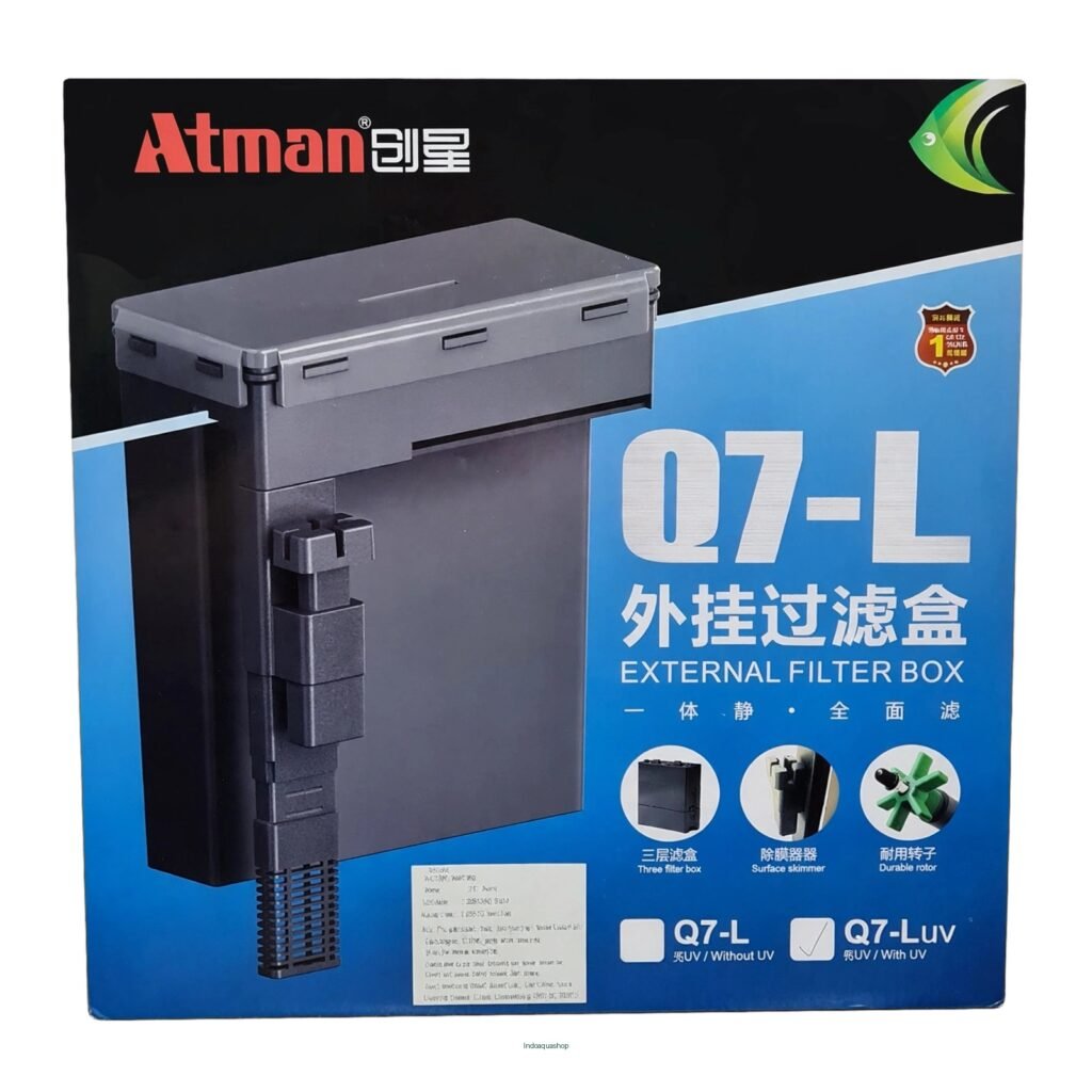 Atman Q7 L UV Filter Hang On Aquarium Akuarium Canister Aquascape