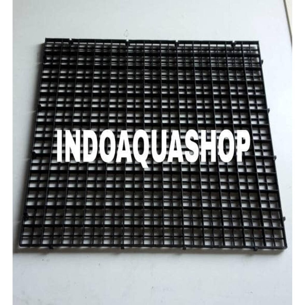 Sekat Aquarium Plastic Mesh Hitam Ukuran 30 x 30 Pembatas Aquarium Egg crate