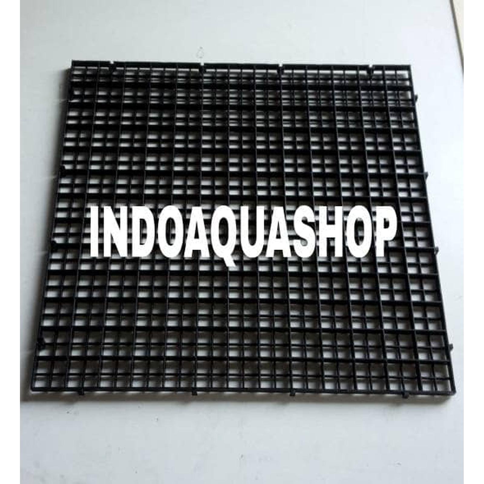 Sekat Aquarium Plastic Mesh Hitam Ukuran 30 x 30 Pembatas Aquarium Egg crate