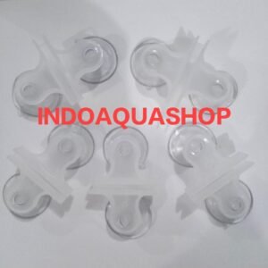 INDOAQUA SC 005 Dop Sekat kaca aquarium kupu kupu - Putih