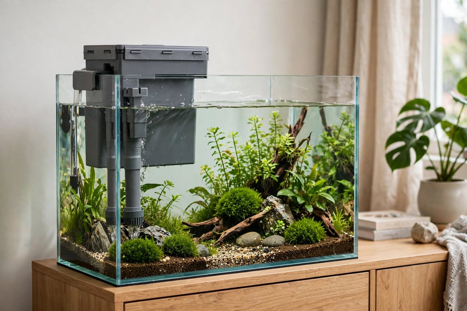 Atman Q7 M UV Filter Hang on Aquarium Canister Aquascape - Image 4