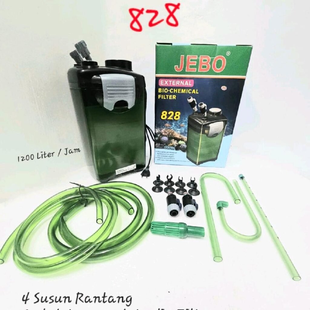 Jebo 828 Filtrasi Aquascape Aquarium External Bio Chemical Filter