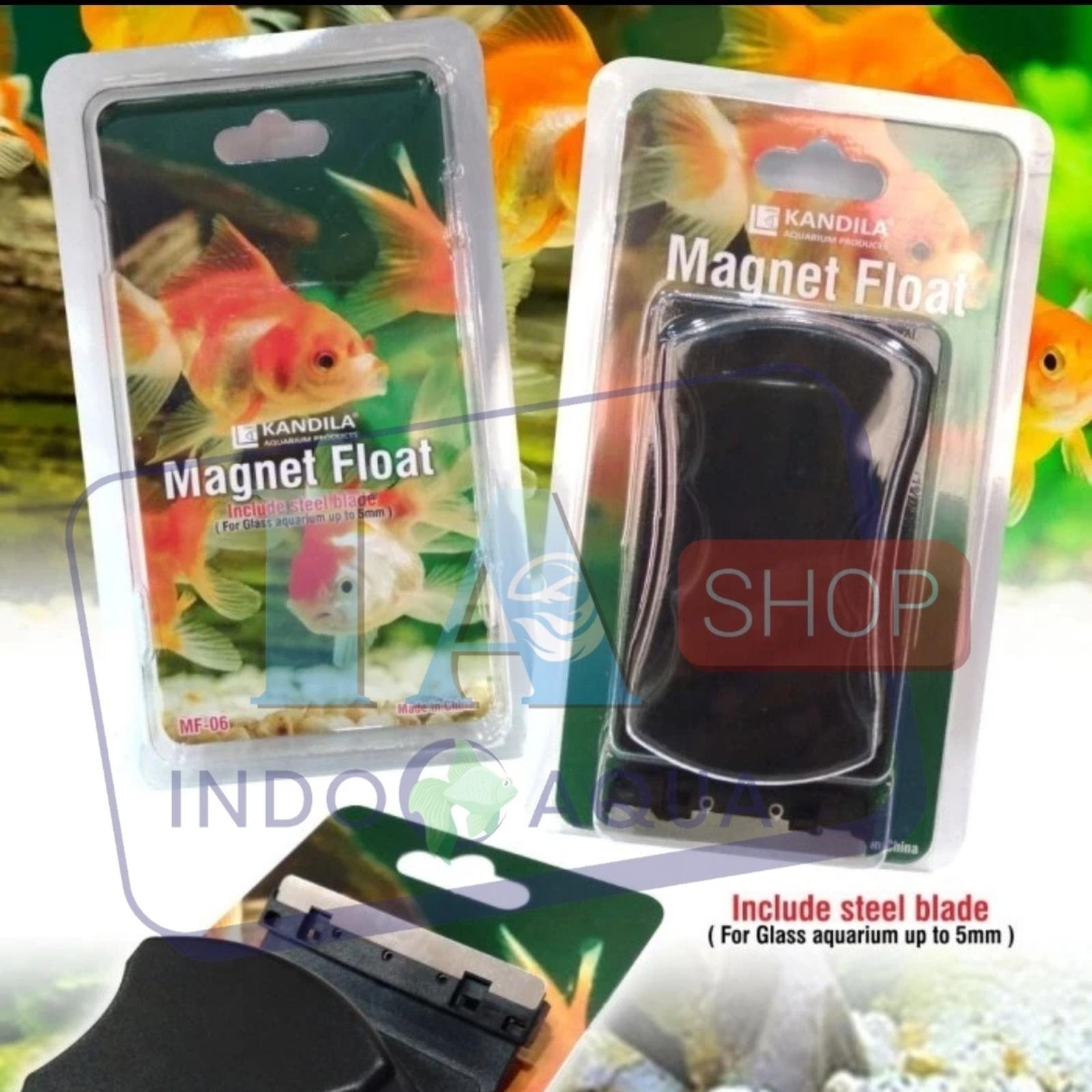 Kandila Magnet Pembersih Kaca Akuarium / Magnetic Brush Aquarium Medium