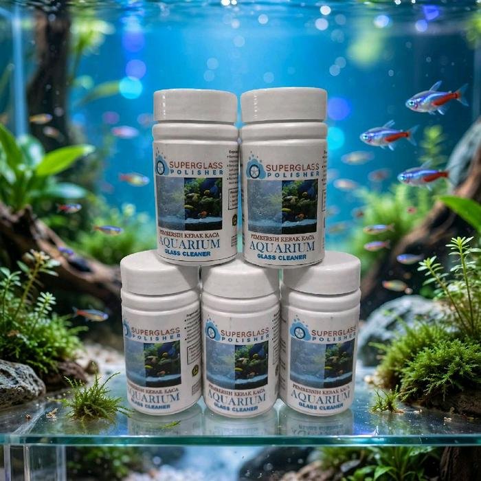 Pembersih Kerak Kaca Aquarium Super Ampuh Superglass Polisher 100ml