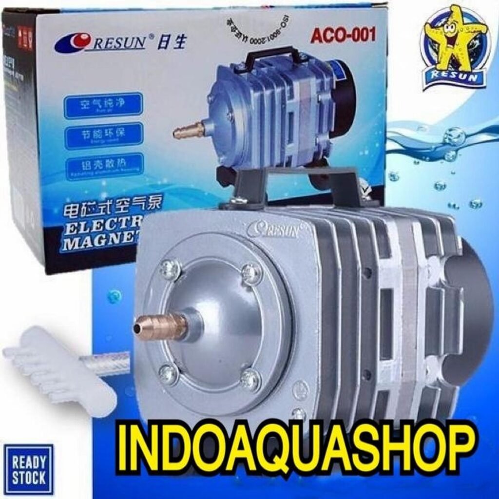 RESUN ACO 001 ELECTRO MAGNETIC AIR PUMP / AERATOR / POMPA UDARA KOLAM
