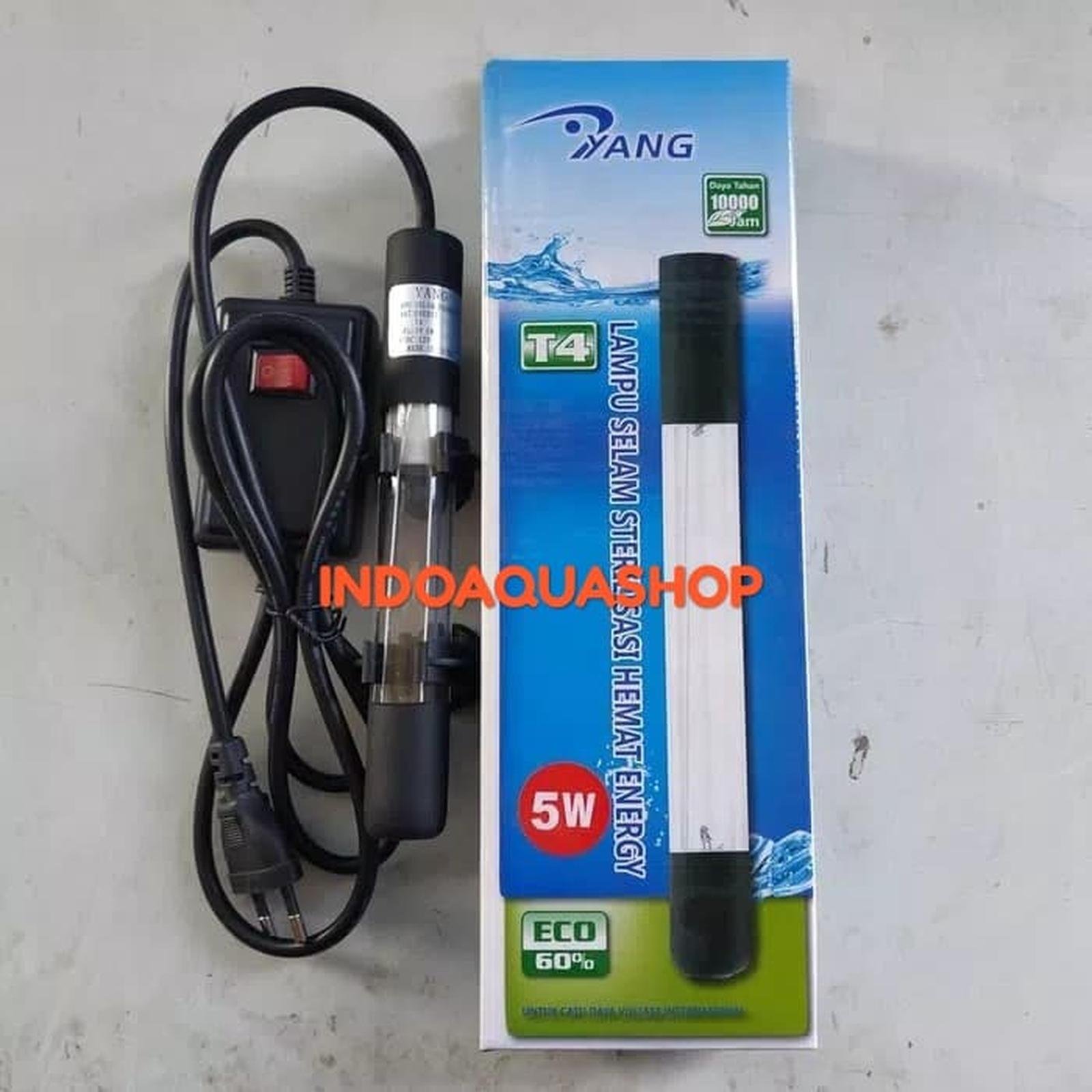 YANG CUV 5W LAMPU CELUP UV PEMBUNUH BAKTERI DAN LUMUT UV C