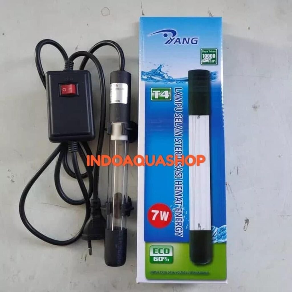 YANG UV 7W Lampu UV Celup Kolam YANG Submersible UV